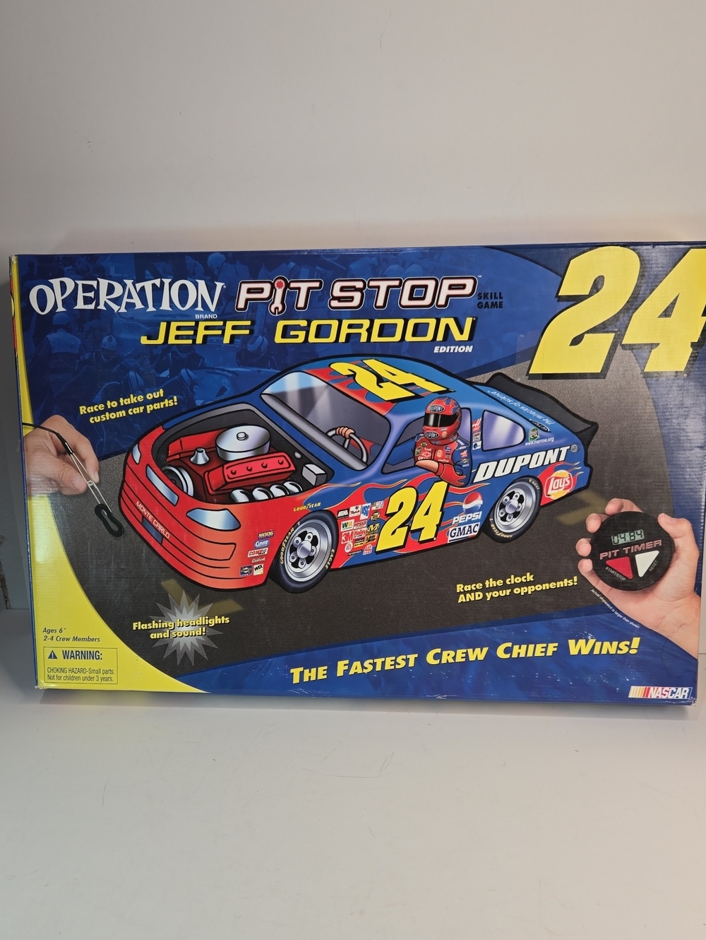 2004 Hasbro/Nascar Operation Pit Stop Jeff Gordon Race Car Game